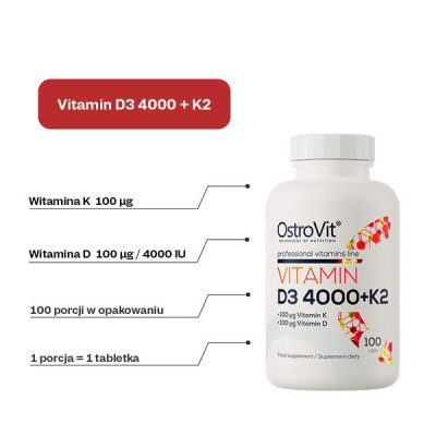 Vitamin D3 + K2 + MK7