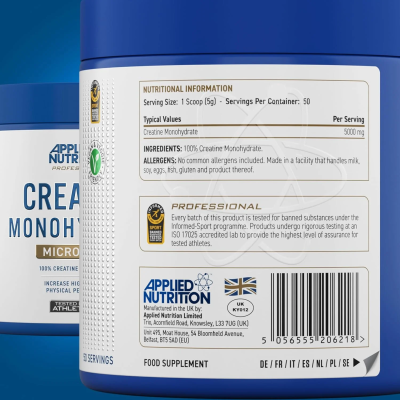 CREATINE MONOHYDRATE MICRONIZED