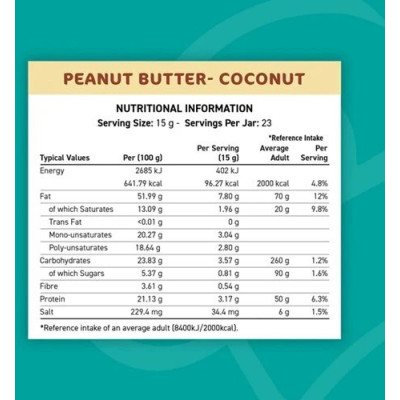 FIT CUISINE PEANUT BUTTER - COCONUT